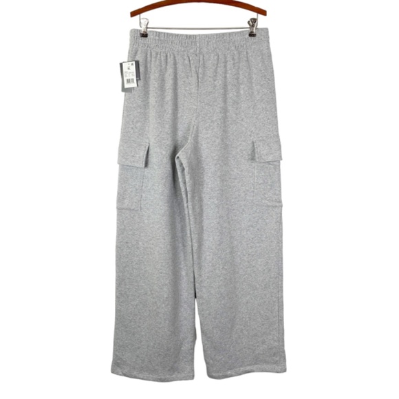 NWT Grayson Threads Wide Leg Cargo Sweatpants XL Gray - Picture 4 of 13